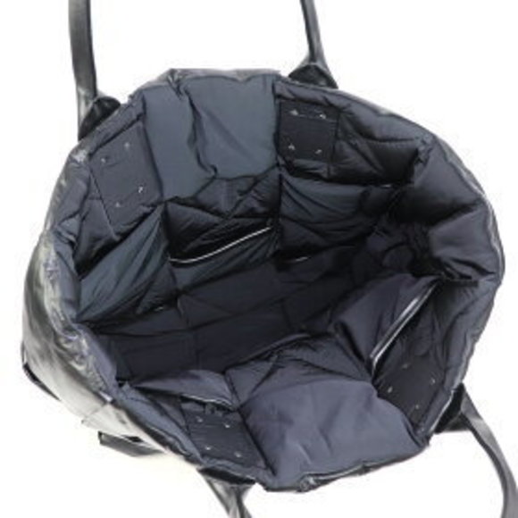 Bottega Veneta Intrecciato Squash Tote Black Handbag Maxi Cassette - Picture 8 of 13